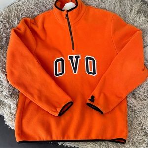OVO ARCH POLAR FLEECE HALF ZIP - ORANGE